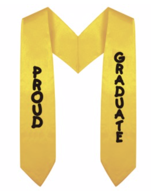 Gold Imprinted Preschool / Kindergarten Graduation Stole - Canadian Gowns