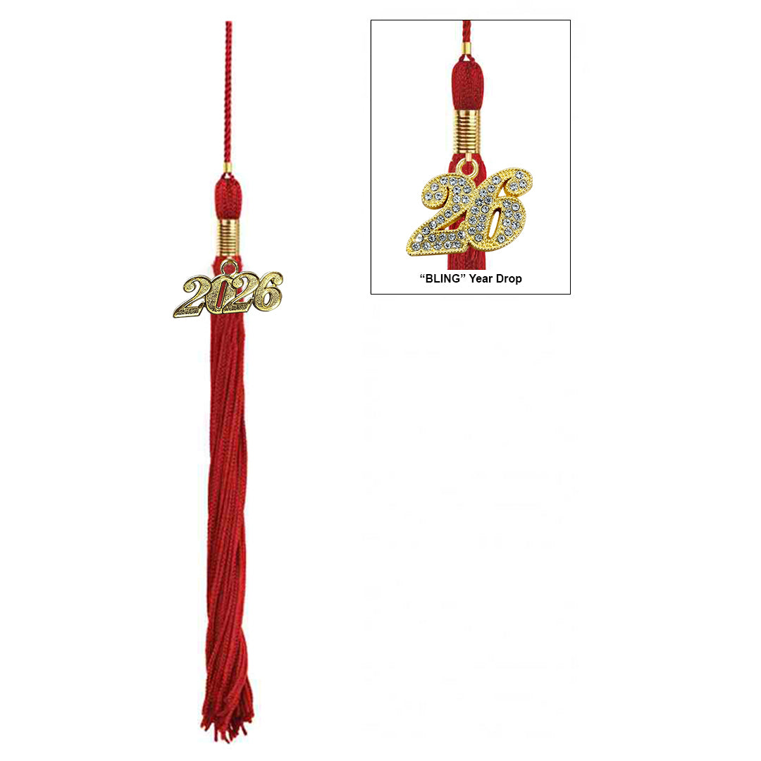 Matte Red Middle School Cap & Tassel
