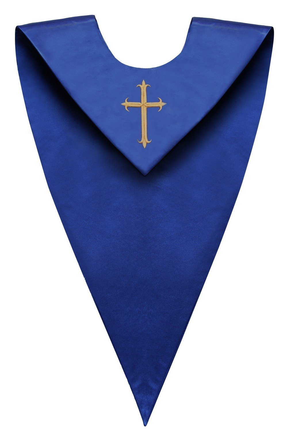 Royal Blue V-Neck Choir Stole - Canadian Gowns