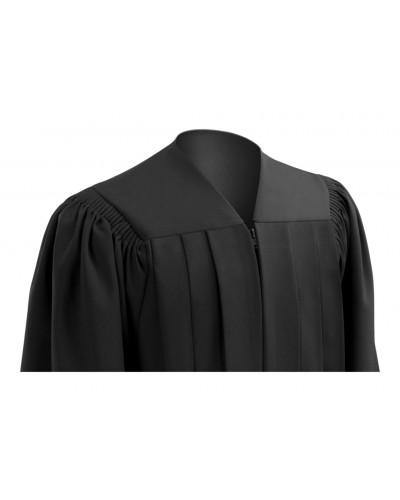 Deluxe Black Bachelors Graduation Gown - Academic Regalia - Canadian Gowns