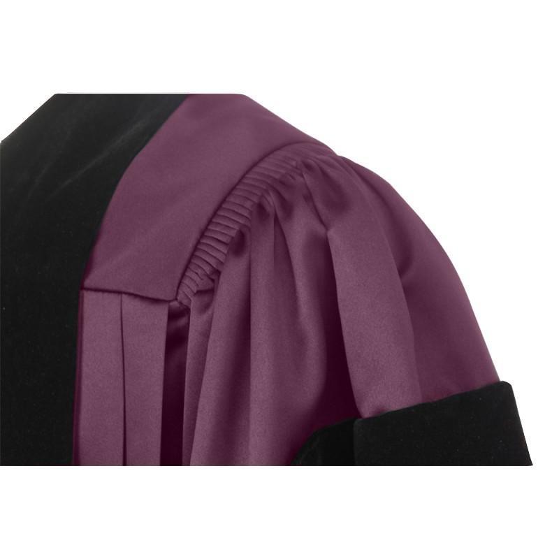 Deluxe Maroon Doctoral Gown - Canadian Gowns