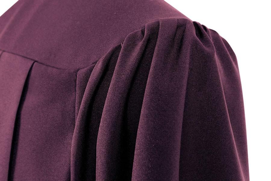 Matte Maroon High School Graduation Gown - Canadian Gowns