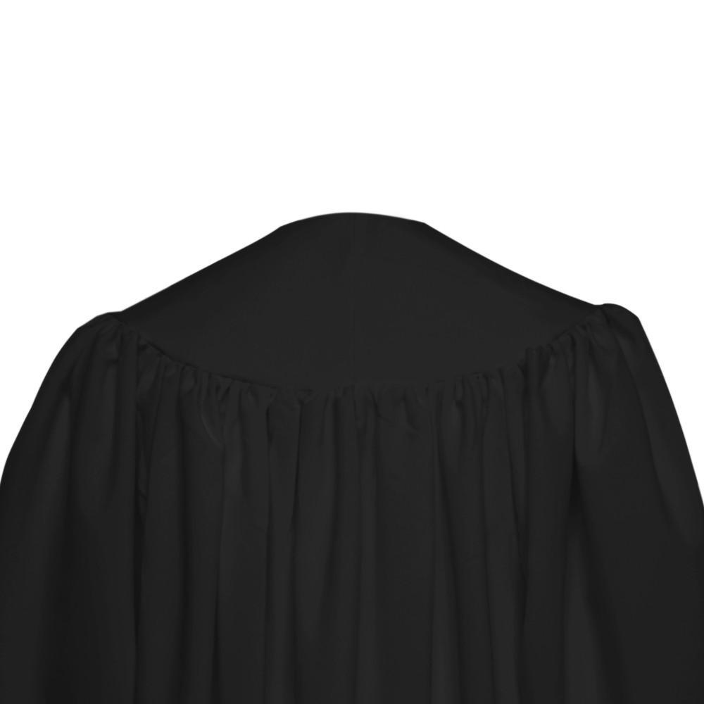 Premium Black Baptismal Robe - Canadian Gowns