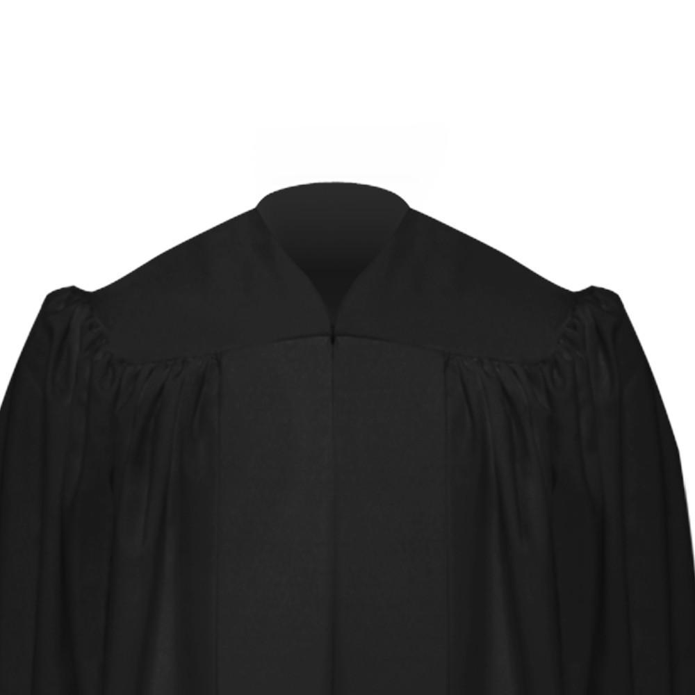 Premium Black Baptismal Robe - Canadian Gowns