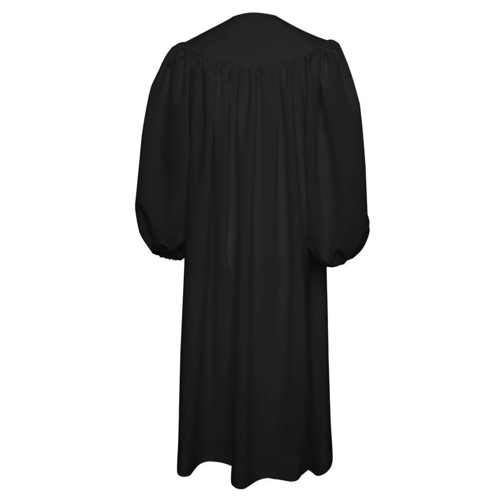 Premium Black Baptismal Robe - Canadian Gowns
