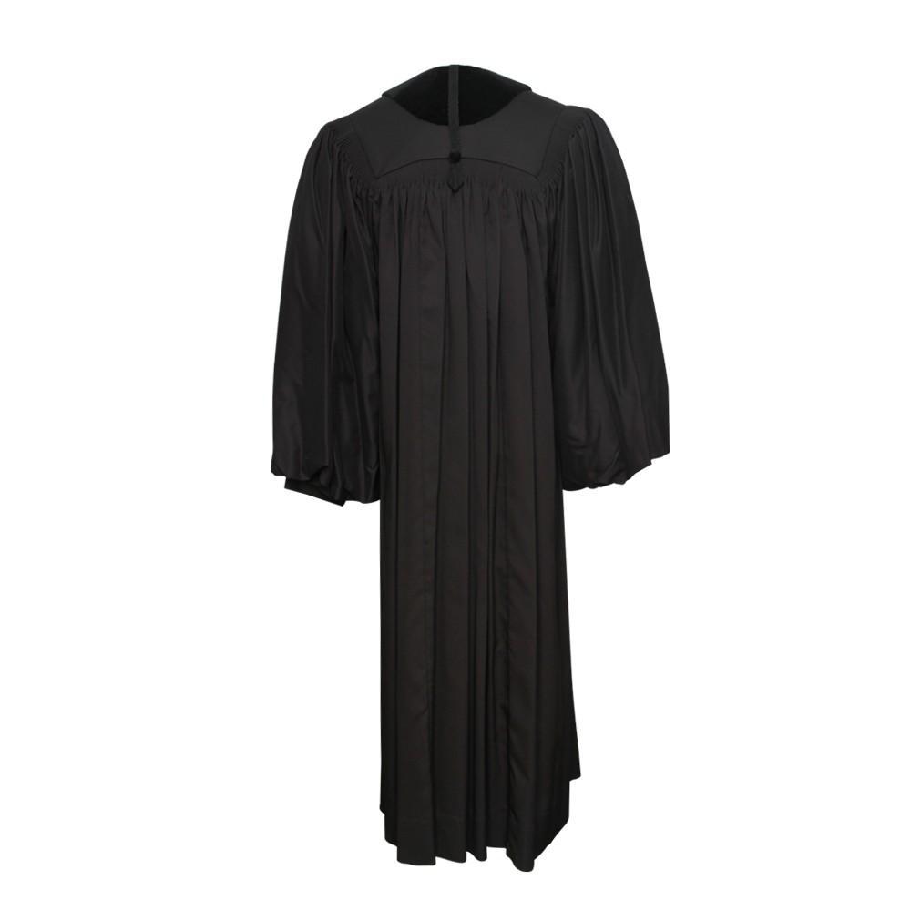 Front Velvet Geneva Clergy Robe - Clergy, Pastor & Minister Robes - Canadian Gowns