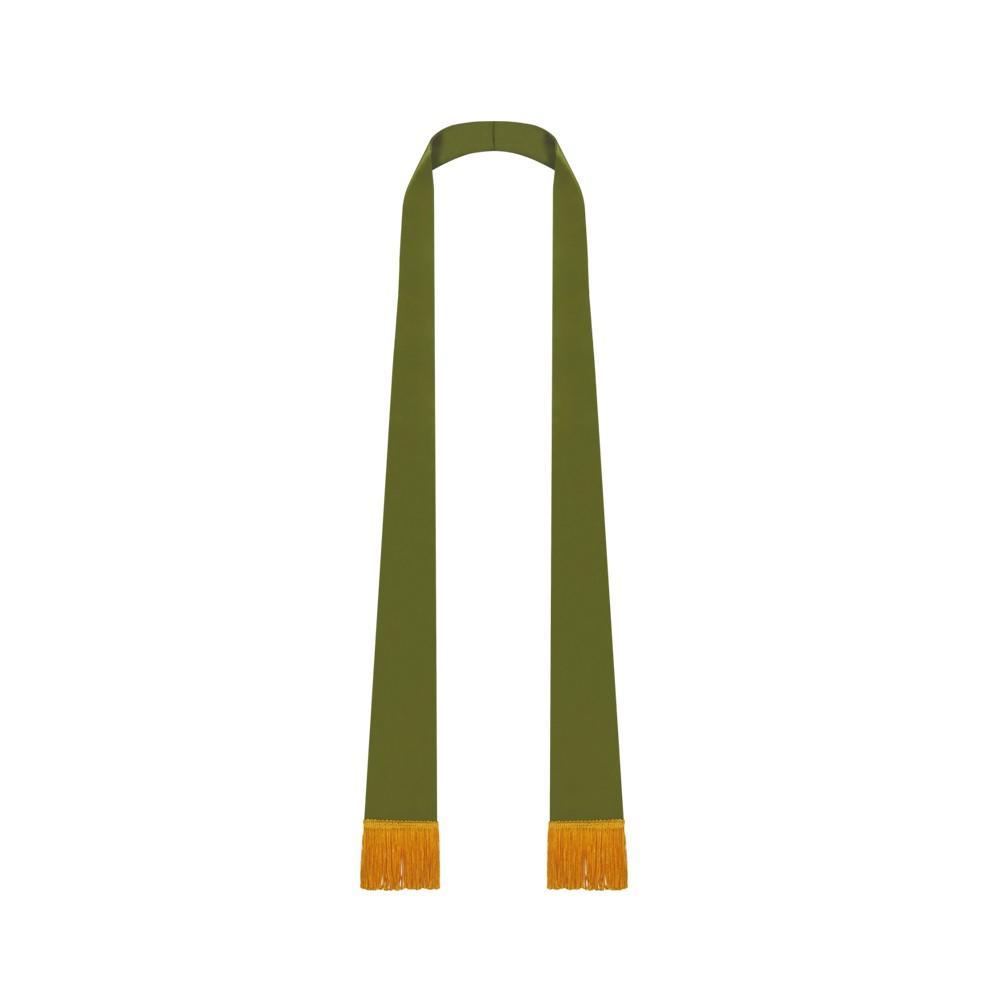 Olive Green Satin Pulpit Stole - Canadian Gowns