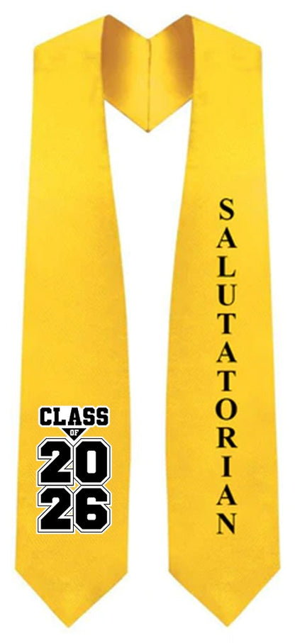 Gold Salutatorian Stole for Graduation