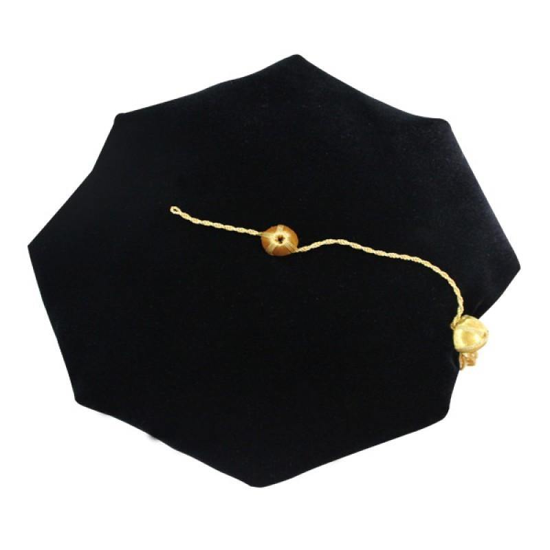 4 Sided Doctoral Tam - Graduation Faculty Regalia - Canadian Gowns