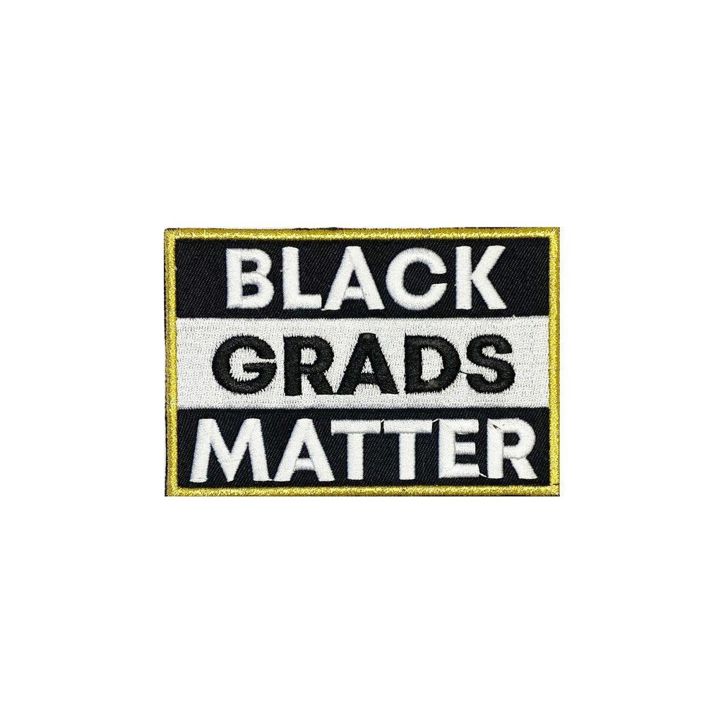 Royal Blue BLACK GRADS MATTER Graduation Stole - Canadian Gowns