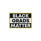 Royal Blue BLACK GRADS MATTER Graduation Stole - Canadian Gowns