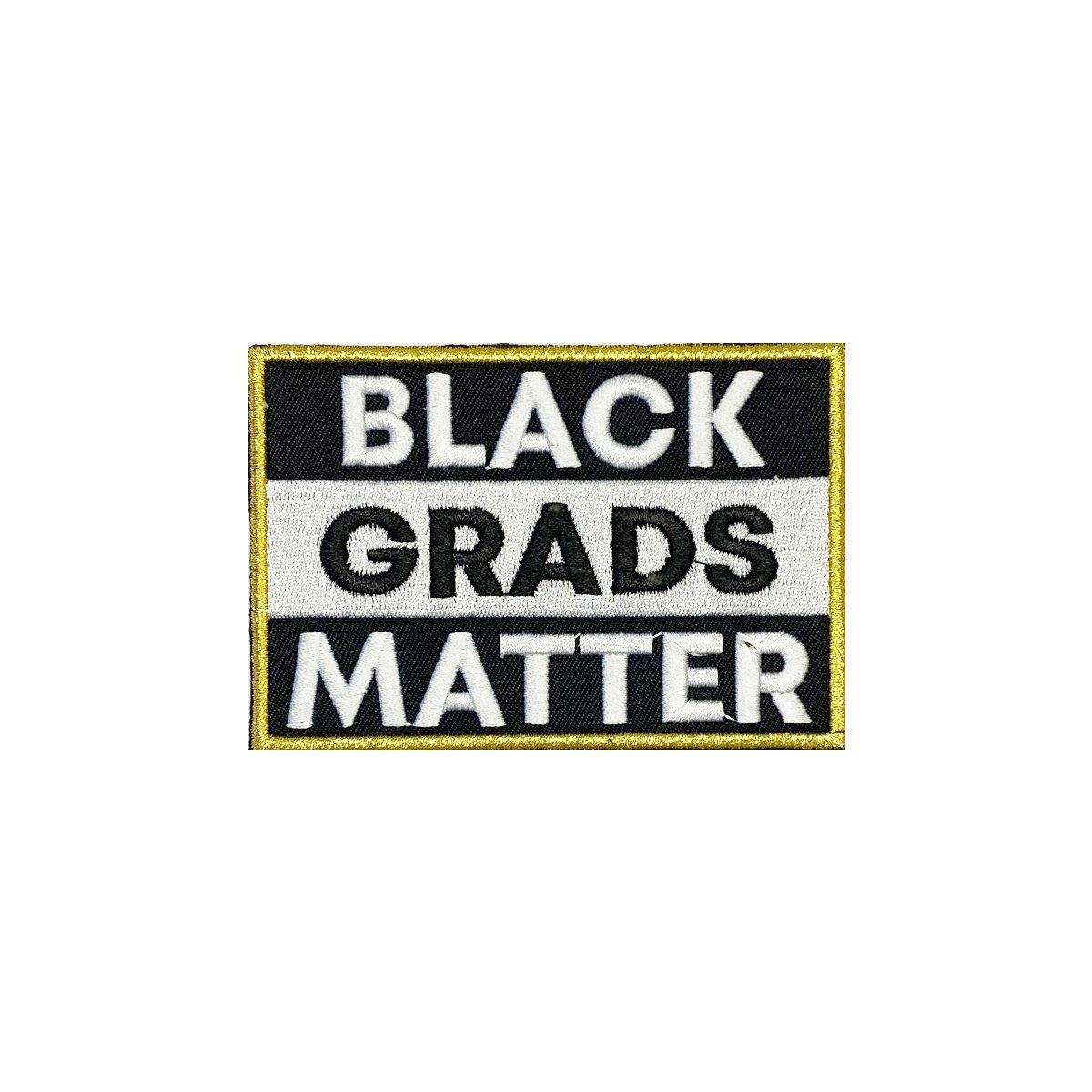 Royal Blue BLACK GRADS MATTER Graduation Stole - Canadian Gowns