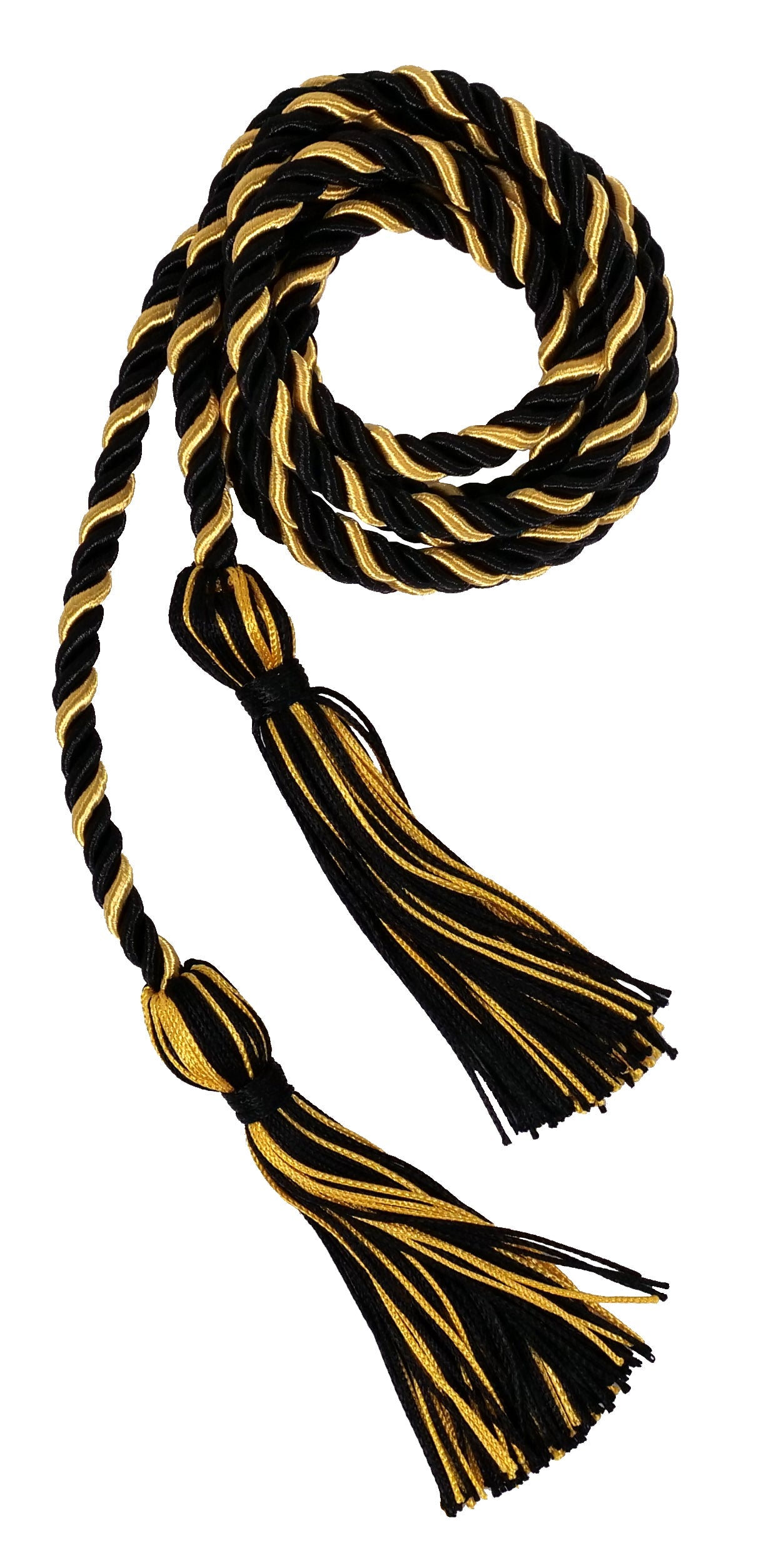 Black and Gold Two Colour Graduation Honor Cord