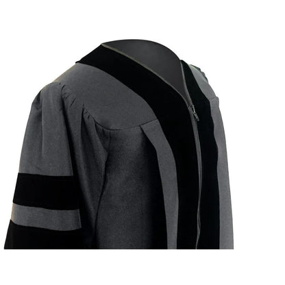 Classic Doctoral Graduation Cap & Gown - Academic Regalia