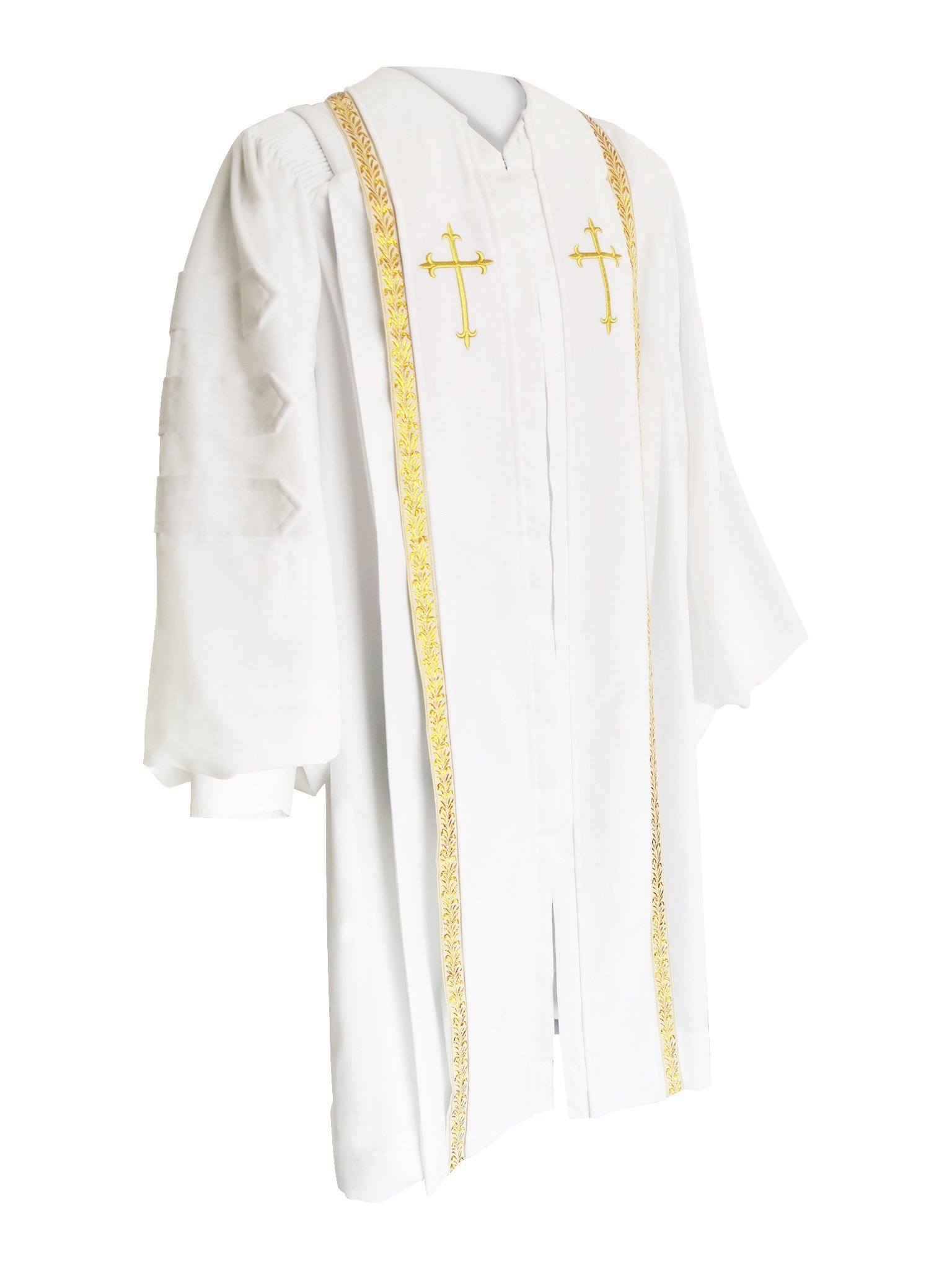 White Bishop Clergy Robe - Canadian Gowns