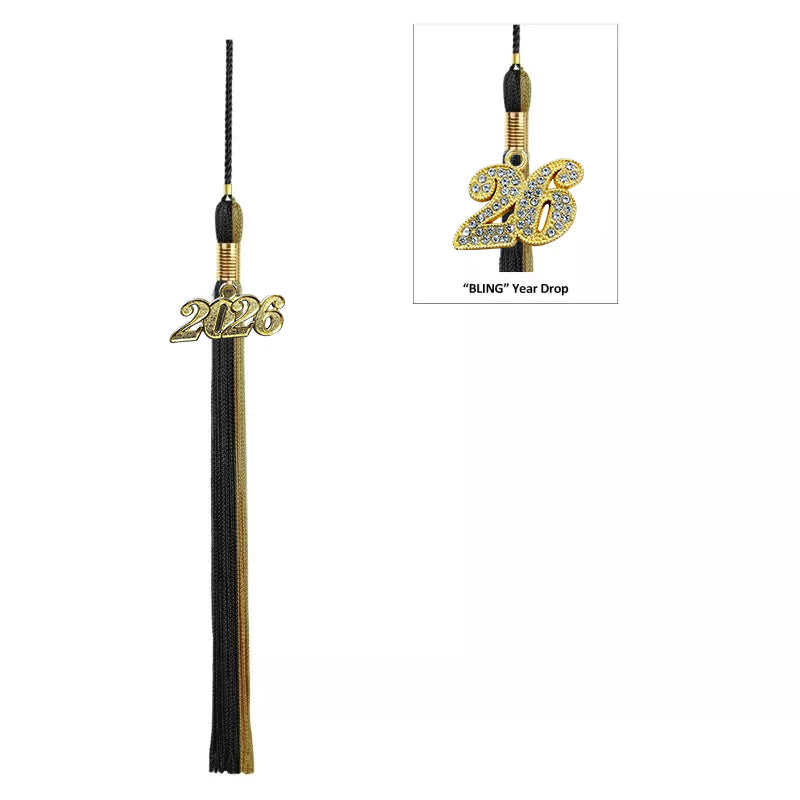 Double Colour Graduation Tassel - 2 Coloured High School & College Tassel