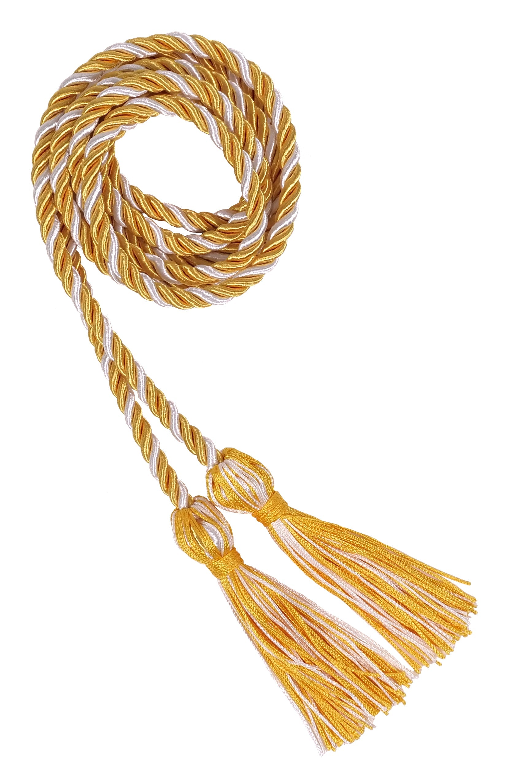 Gold and White Two Colour Graduation Honor Cord