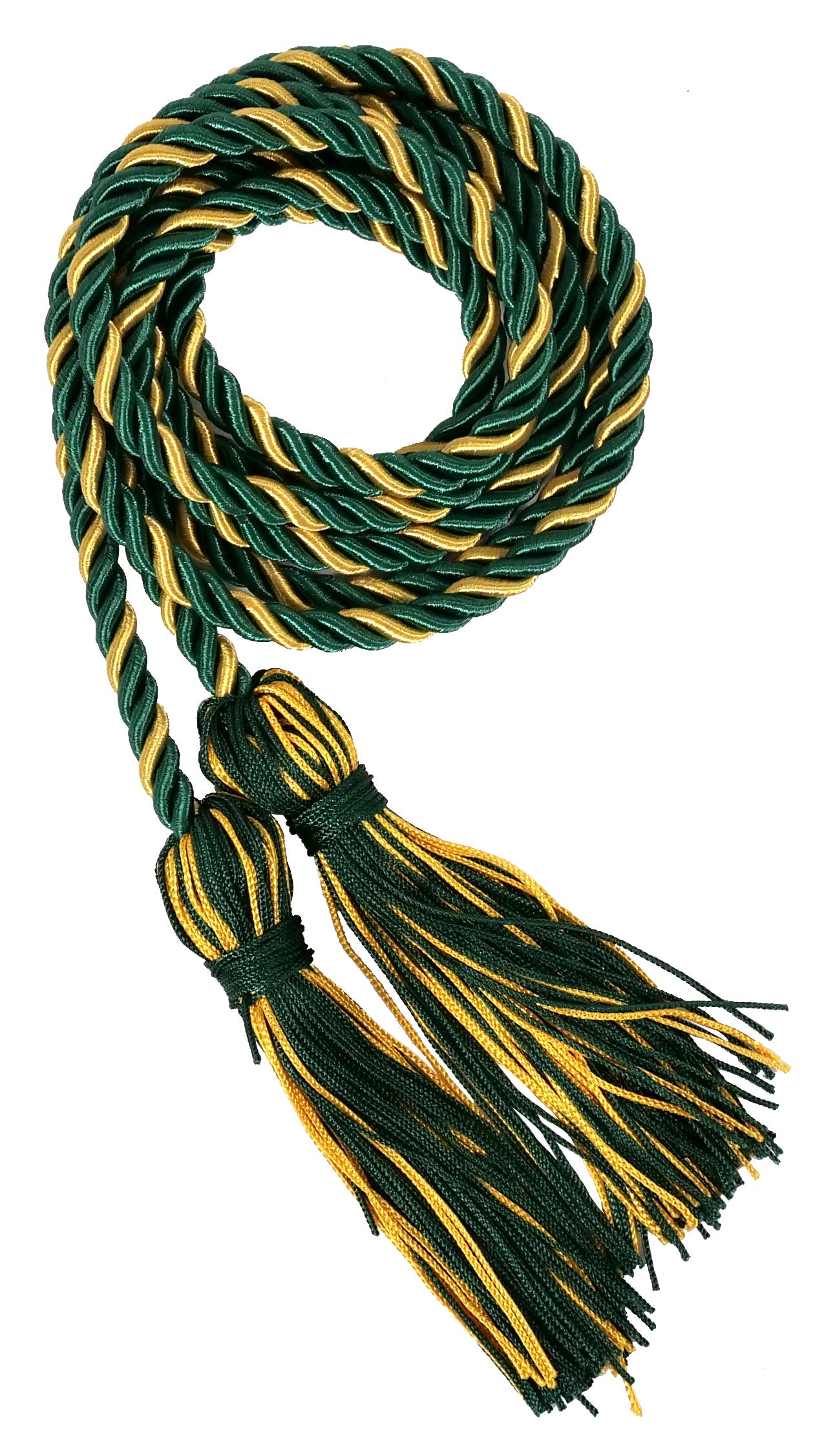 Hunter and Gold Two Colour Graduation Honor Cord