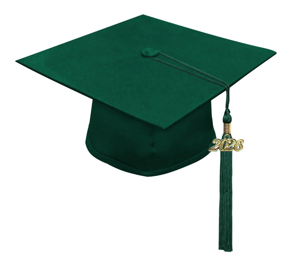 Matte Hunter High School Cap & Gown