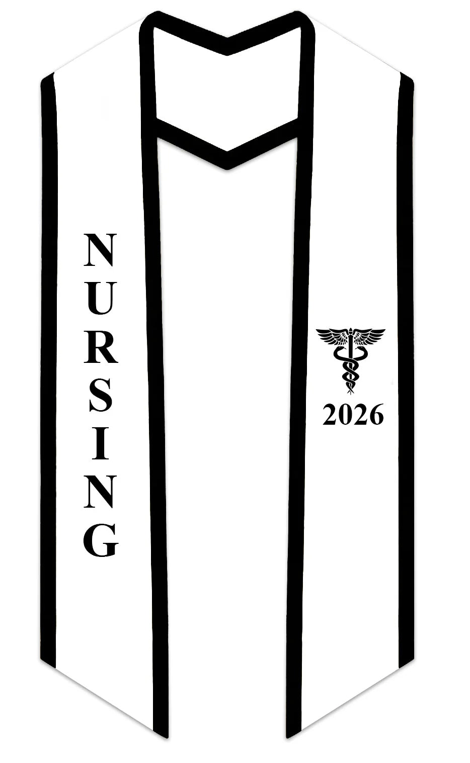 2026 Nursing Graduation Stole with Trim