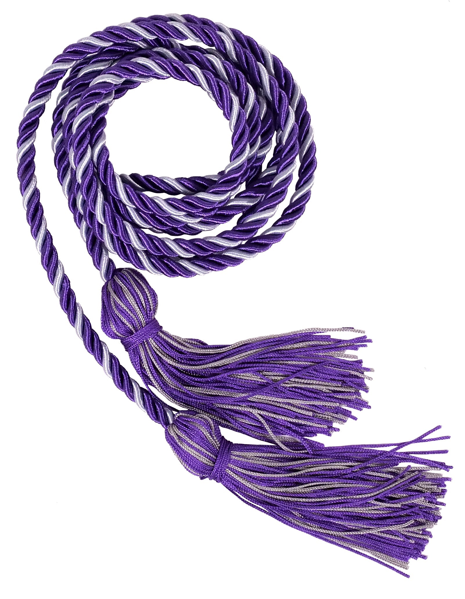 Purple and Silver Two Colour Graduation Honor Cord