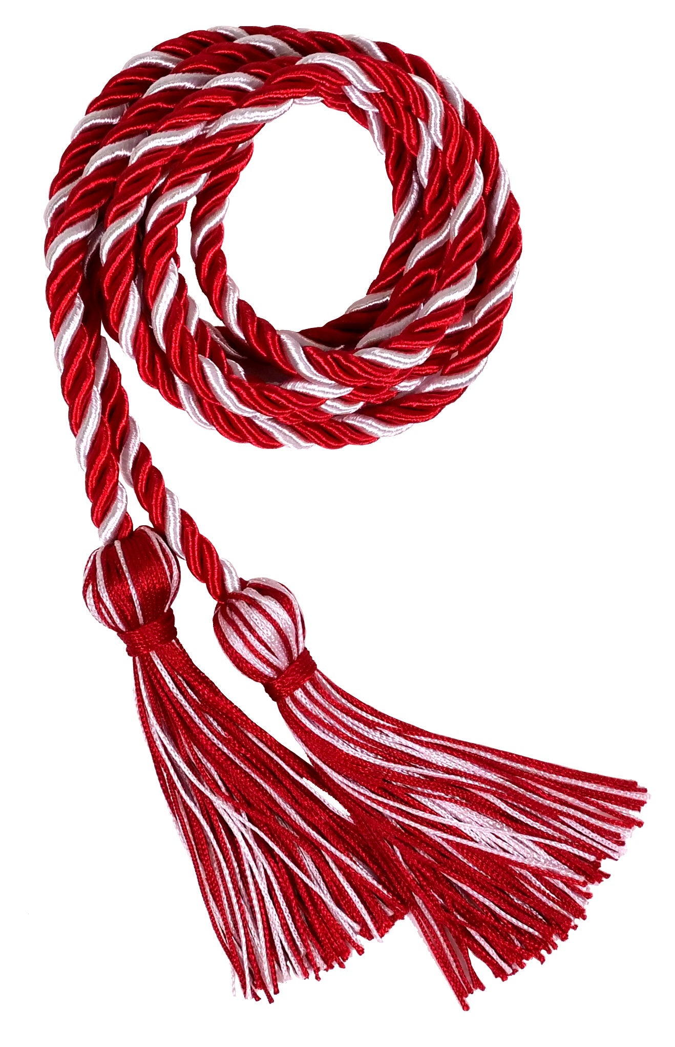 Red and White Two Colour Graduation Honor Cord