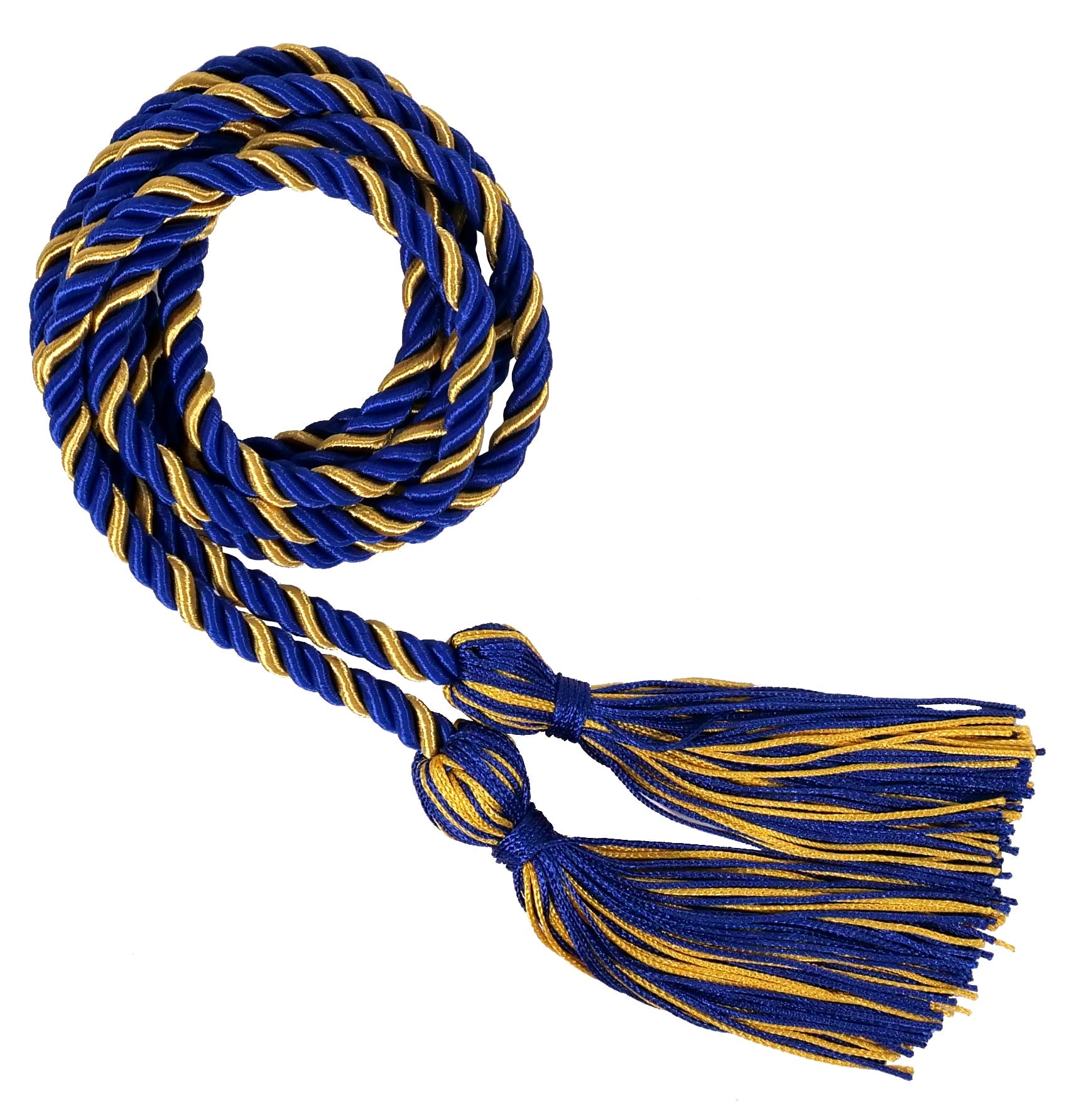 Royal Blue and Gold Two Colour Graduation Honor Cord