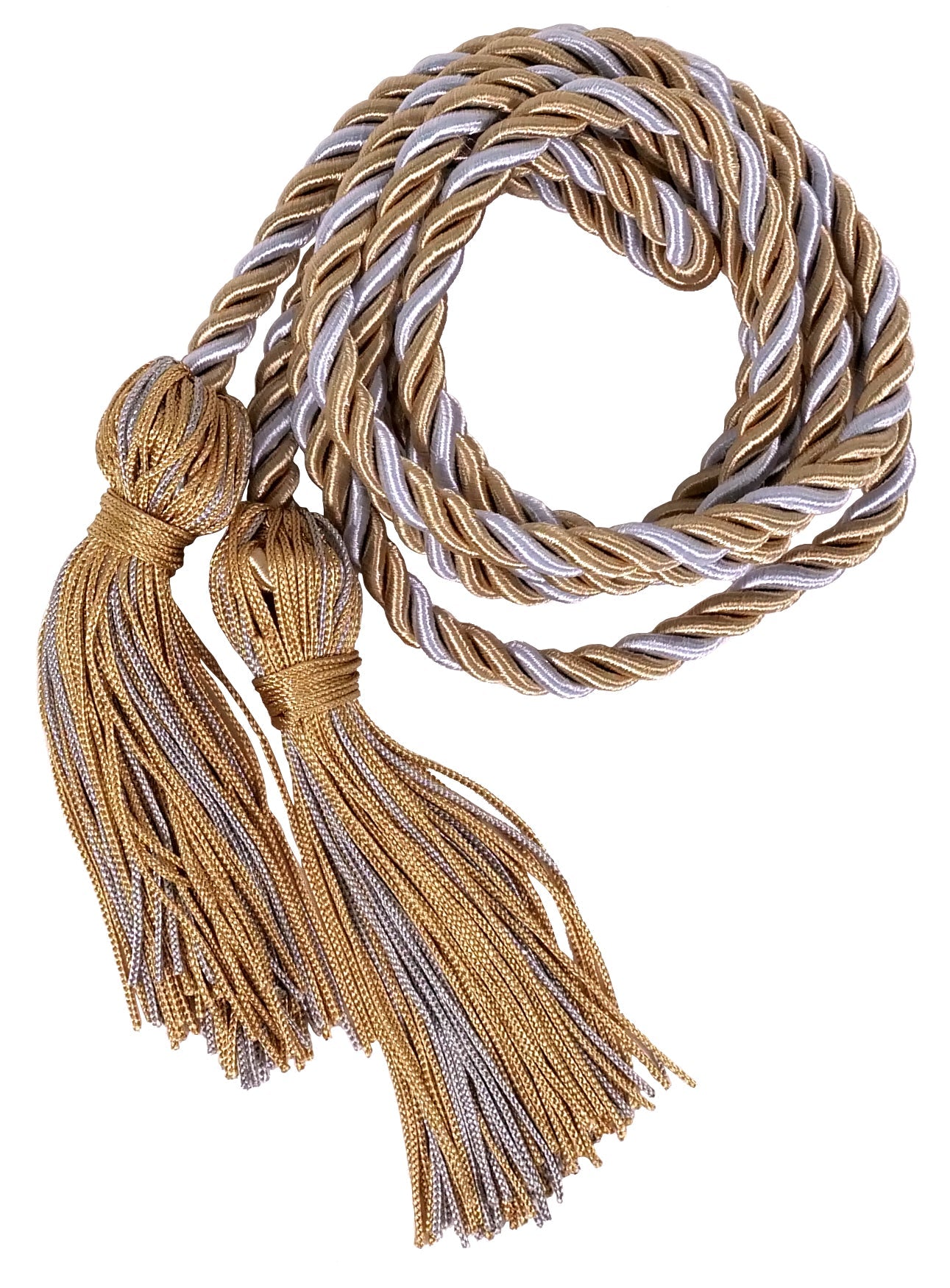 Antique Gold and Silver Two Colour Graduation Honor Cord