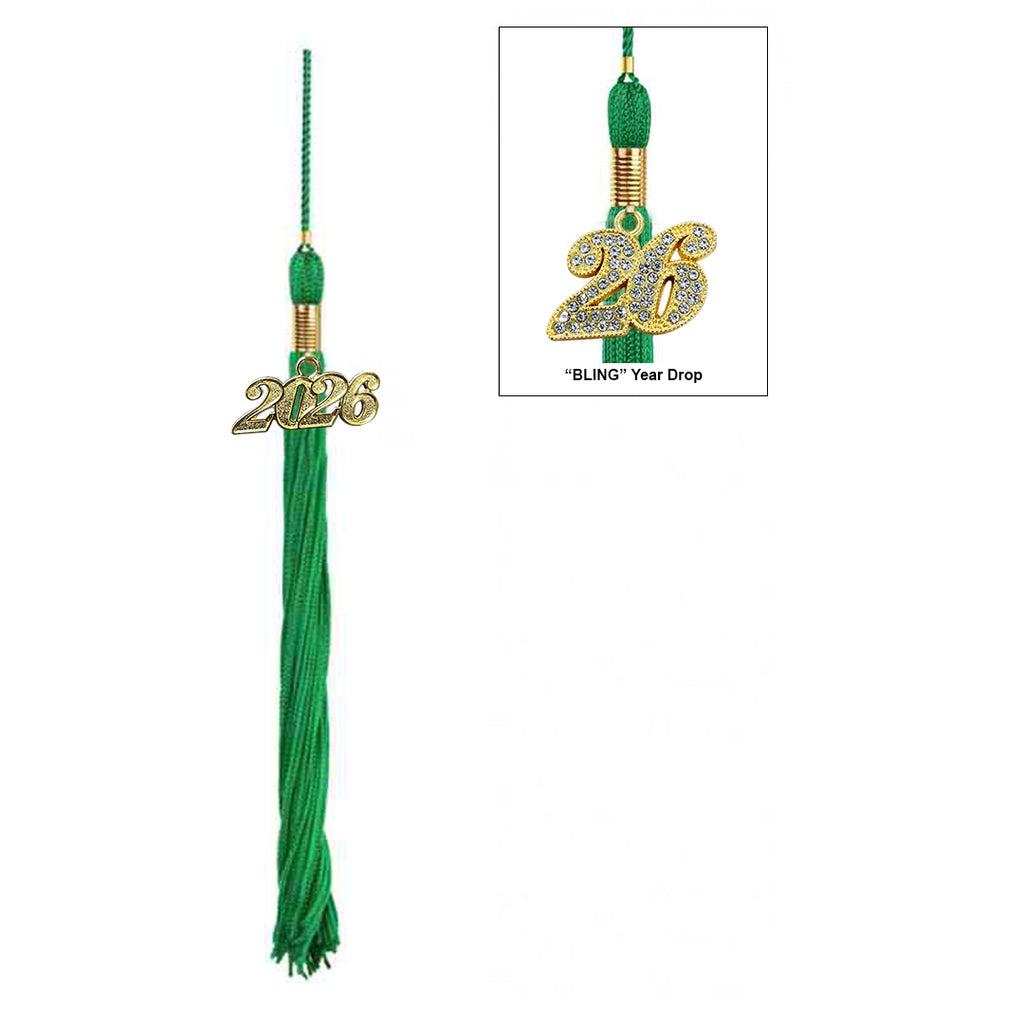 Matte Green Elementary Cap & Tassel