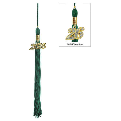 Matte Hunter Middle School Cap, Gown & Tassel
