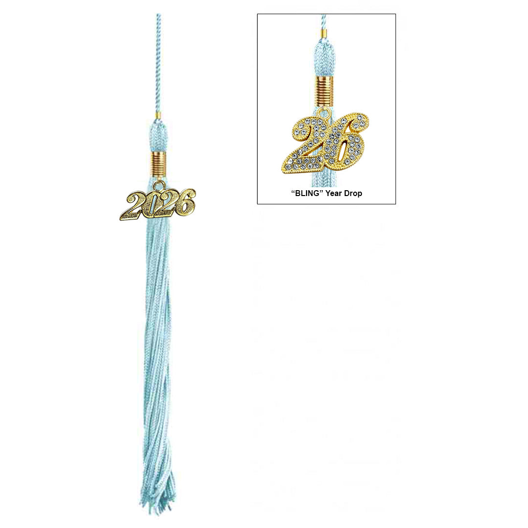 Child Matte Light Blue Graduation Cap & Gown - Preschool & Kindergarten