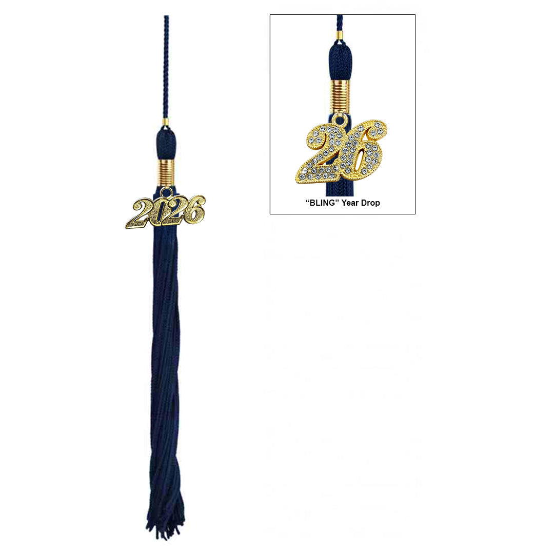 Matte Navy Blue High School Cap & Gown