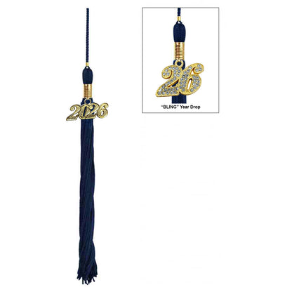 Matte Navy Blue Elementary Cap, Gown & Tassel