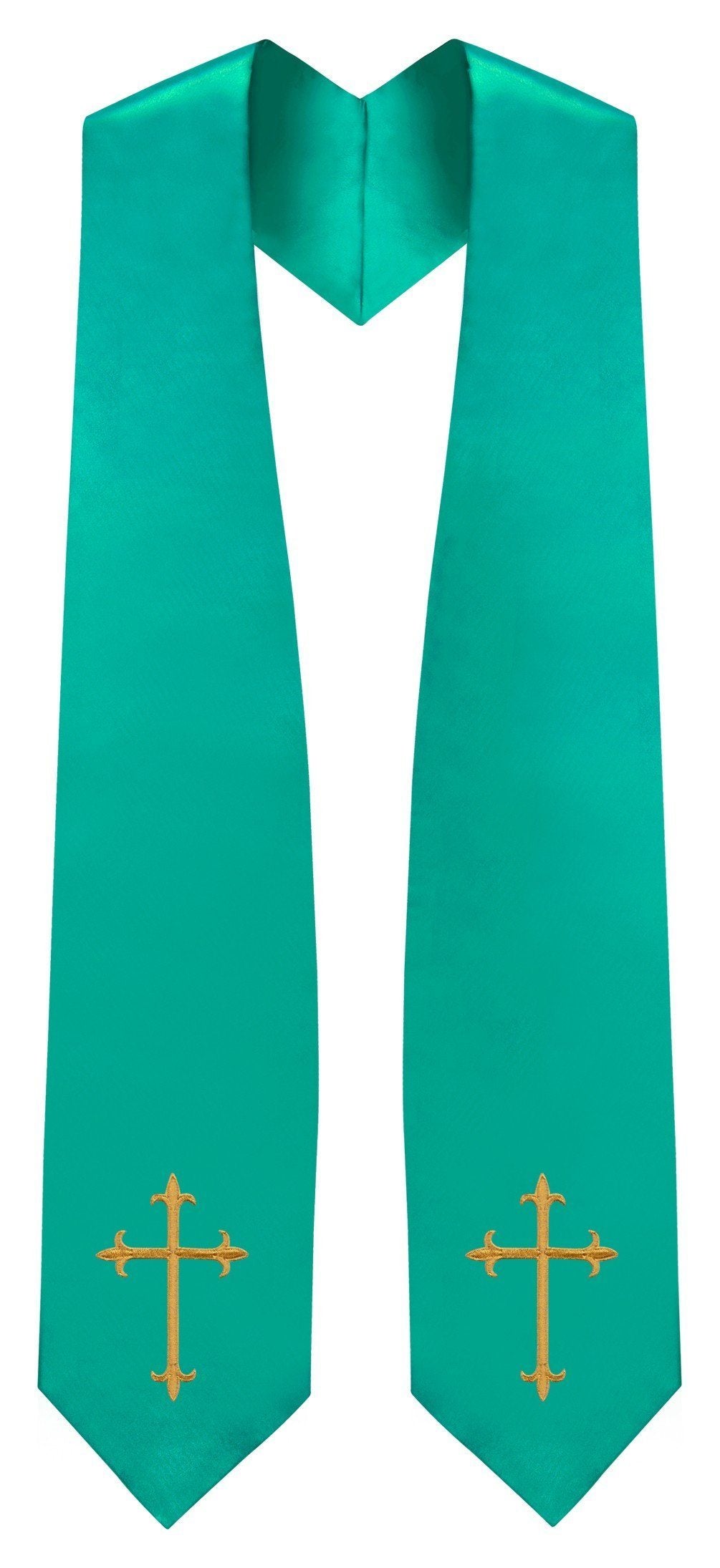 Emerald Green Traditional Choir Stole - Canadian Gowns