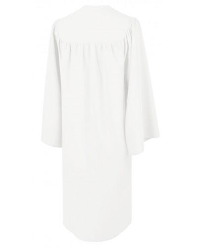 Matte White Bachelors Graduation Gown - College & University - Canadian Gowns