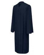 Matte Navy Blue Bachelors Graduation Gown - College & University - Canadian Gowns