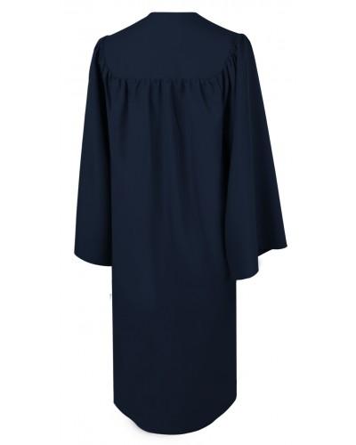 Matte Navy Blue Bachelors Graduation Gown - College & University - Canadian Gowns