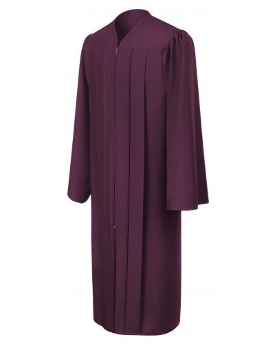 Matte Maroon Bachelors Graduation Gown - College & University - Canadian Gowns