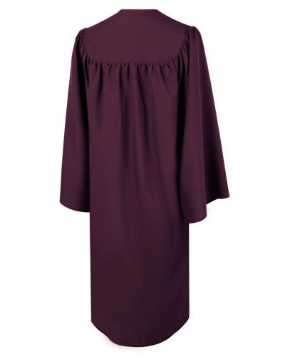 Matte Maroon Bachelors Graduation Gown - College & University - Canadian Gowns