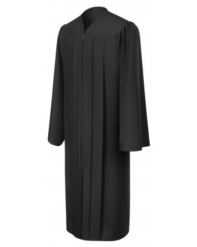 Matte Black Bachelors Graduation Gown - College & University - Canadian Gowns