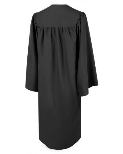 Matte Black Bachelors Graduation Gown - College & University - Canadian Gowns