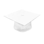 Matte White High School Canadian Gowns - Canadian Gowns
