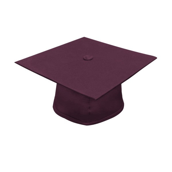 Matte Maroon High School Canadian Gowns - Canadian Gowns