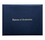 Navy Blue Imprinted Diploma Cover - High School Diploma Covers - Canadian Gowns