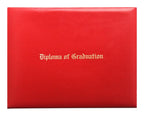 Red Imprinted Diploma Cover - High School Diploma Covers - Canadian Gowns