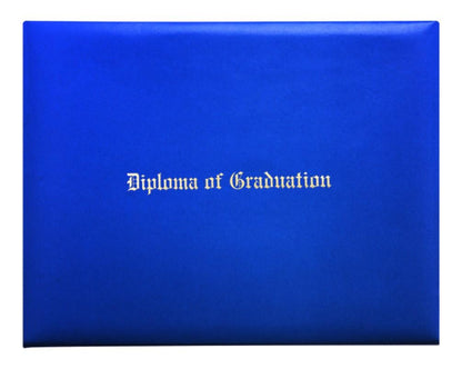 Royal Blue Imprinted Diploma Cover - High School Diploma Cover - Canadian Gowns
