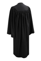 Deluxe Black High School Graduation Gown - Fluted Gown - Canadian Gowns