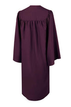 Matte Maroon High School Graduation Gown - Canadian Gowns