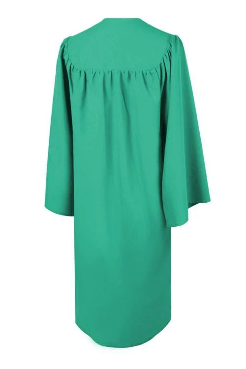 Matte Emerald Green Elementary Cap, Gown & Tassel