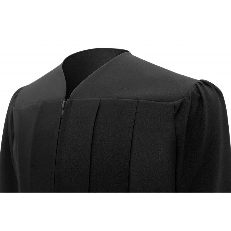 Matte Black High School Graduation Cap & Gown - Canadian Gowns